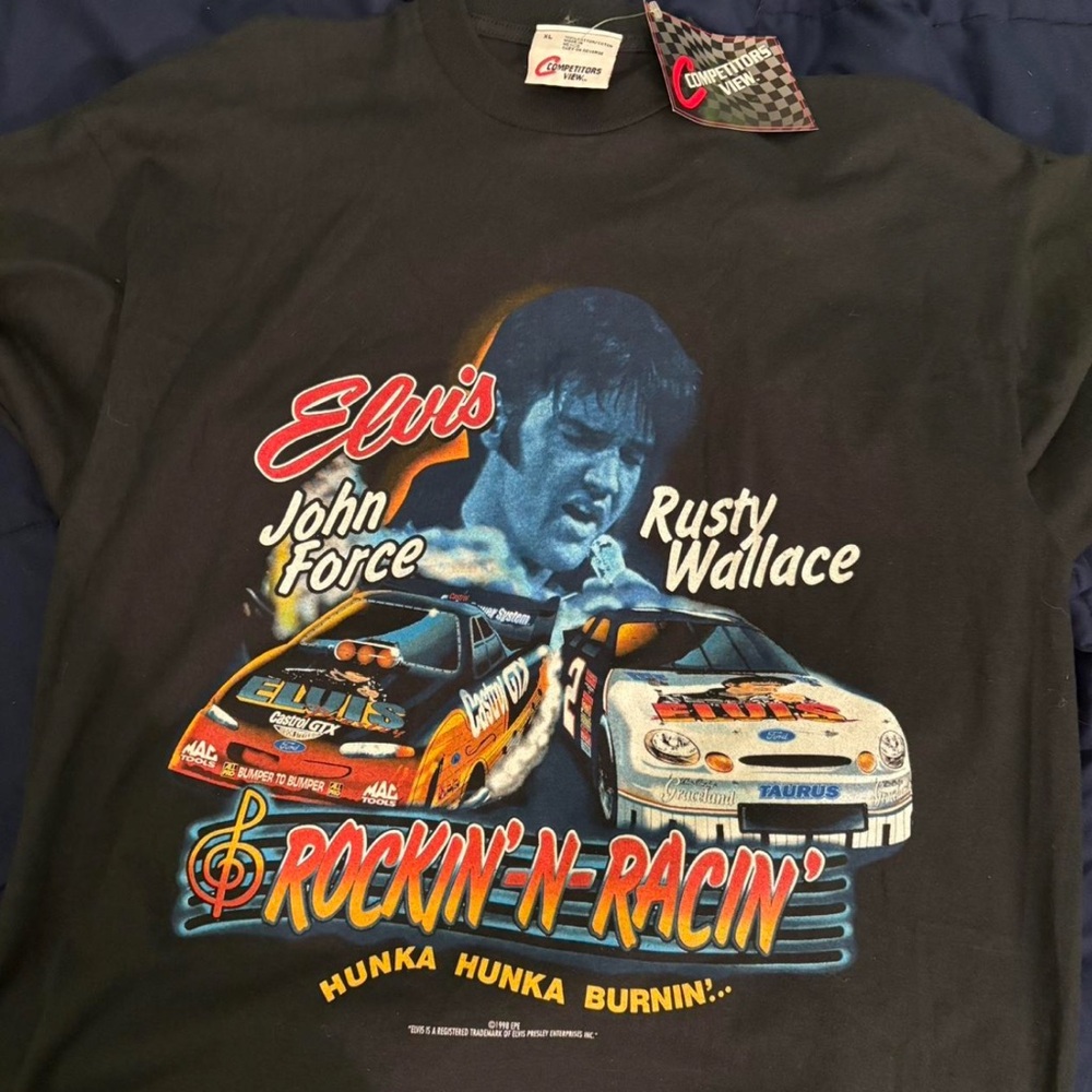 Chase Authentics Black and Blue Racing Tee